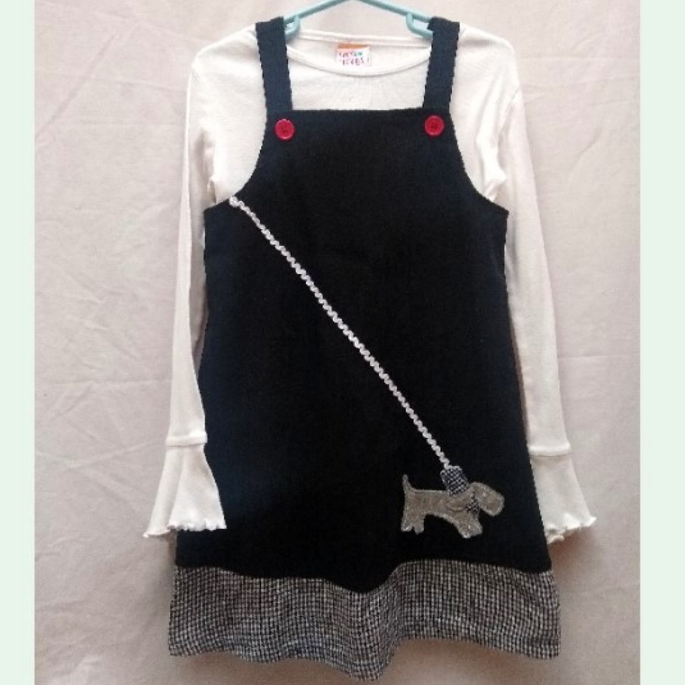 Sweet Potatoes 2p Black & WhiteJumper Dress Top  5